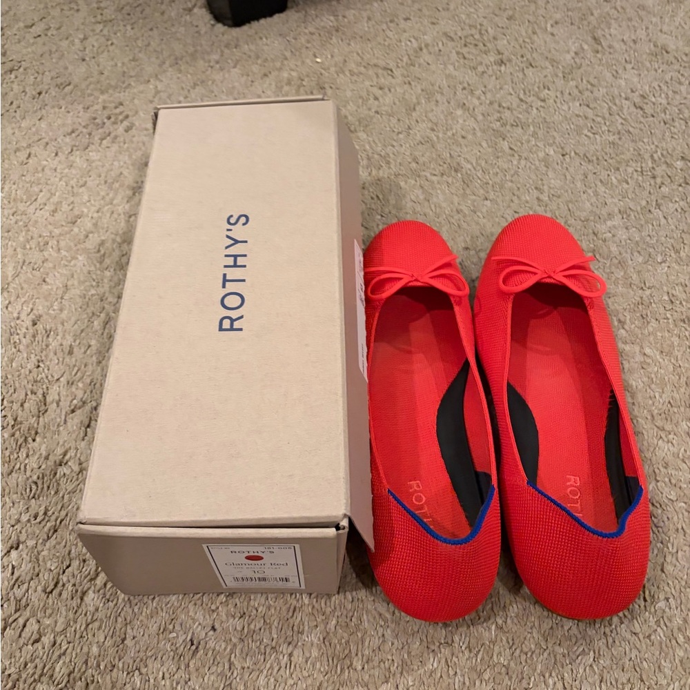 Rothy’s Glamour Red Ballet Flat